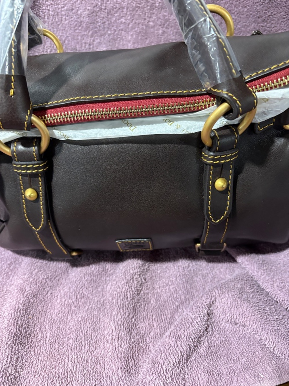 New Dooney and Burke Florentine leather large bag
